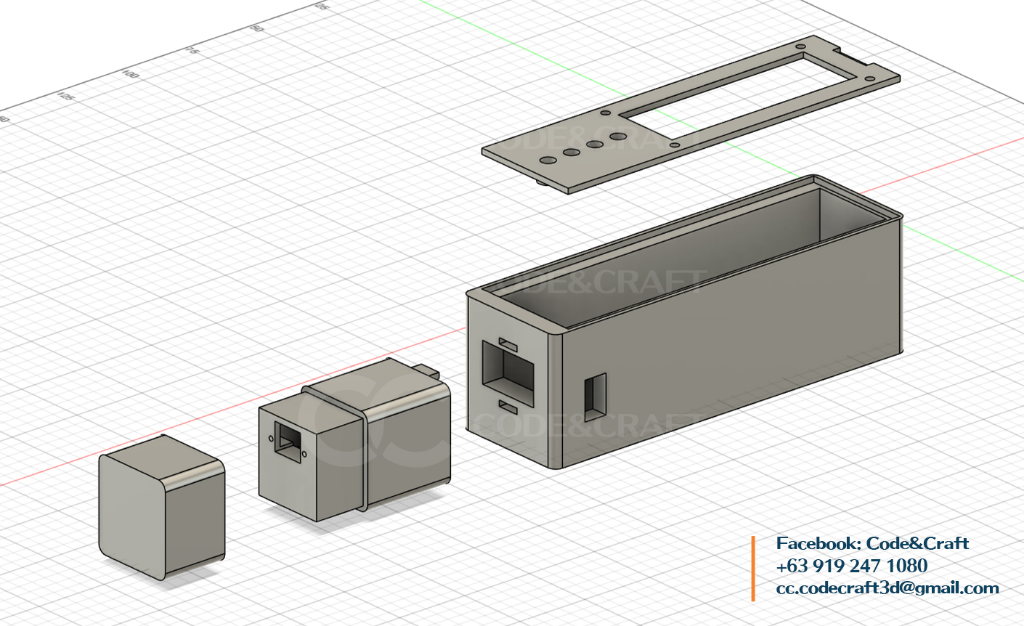 Exploded enclosure assembly
